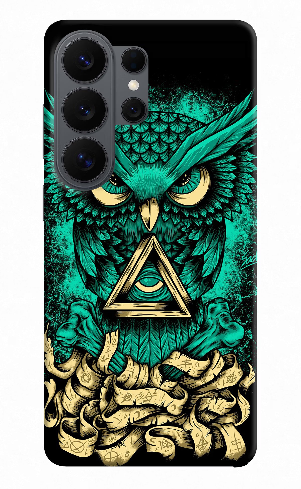 Green Owl Samsung S26 Ultra Back Cover