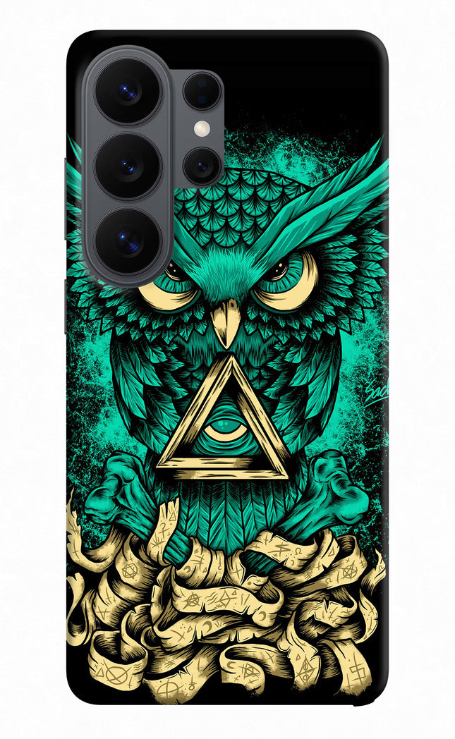Green Owl Samsung S26 Ultra Back Cover