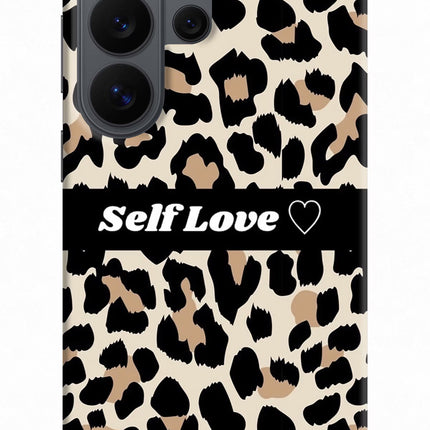 Leopard Print Self Love Samsung S26 Ultra Back Cover