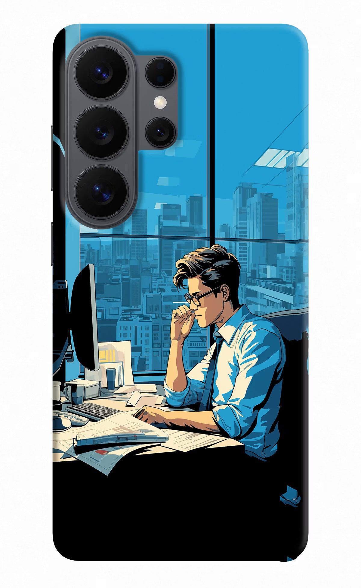 Focused Hustler (AI Generated) Samsung S26 Ultra Back Cover