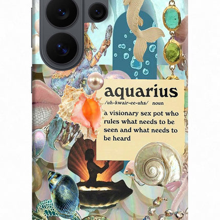 Aquarius Zodiac Samsung S26 Ultra Back Cover
