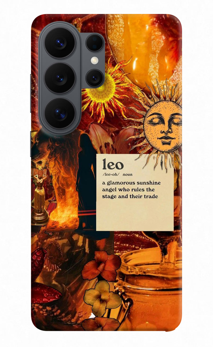 Leo Zodiac Samsung S26 Ultra Back Cover, Hard case