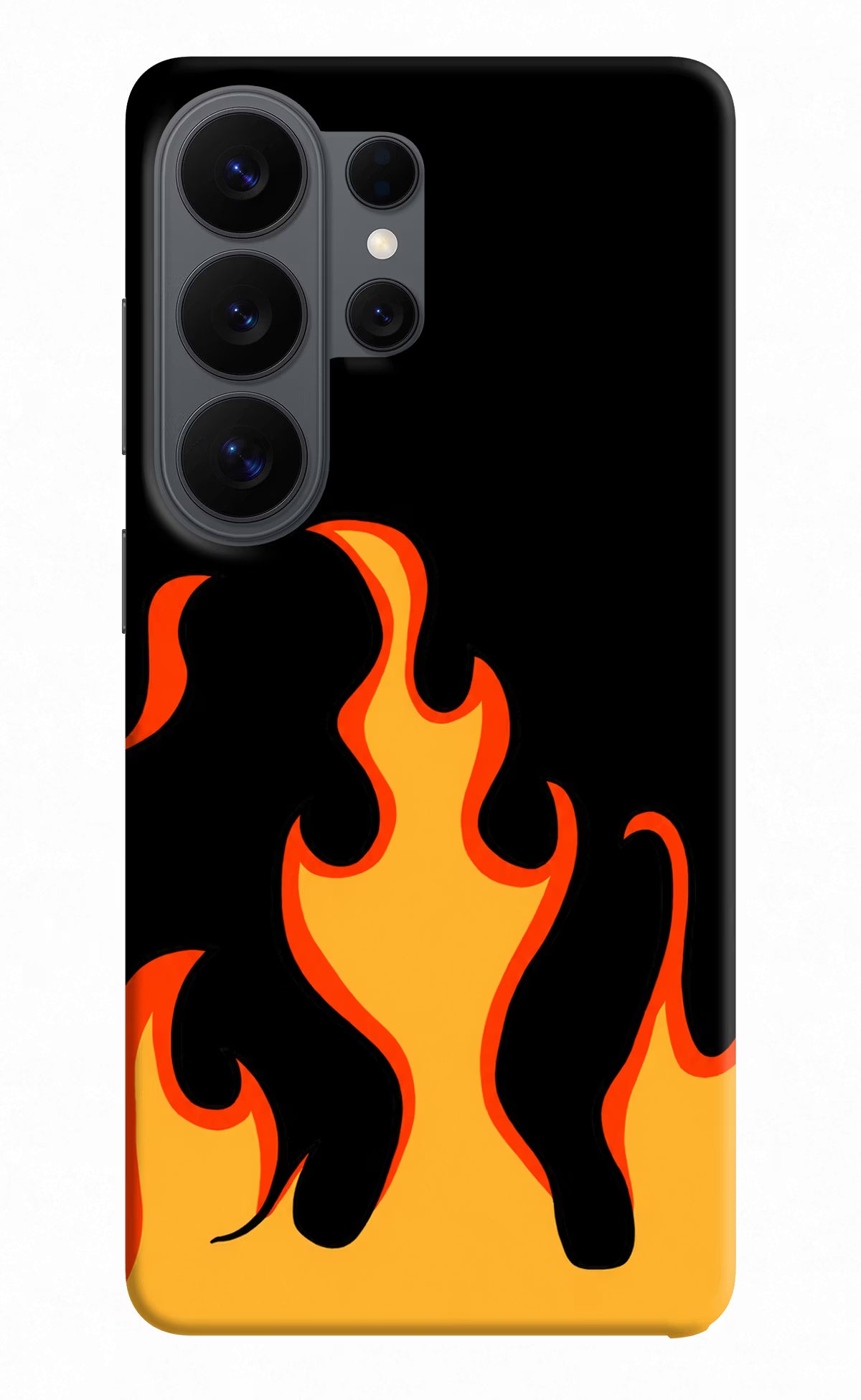 Fired Up – Black Samsung S26 Ultra Hard Case Back Cover by Casekaro