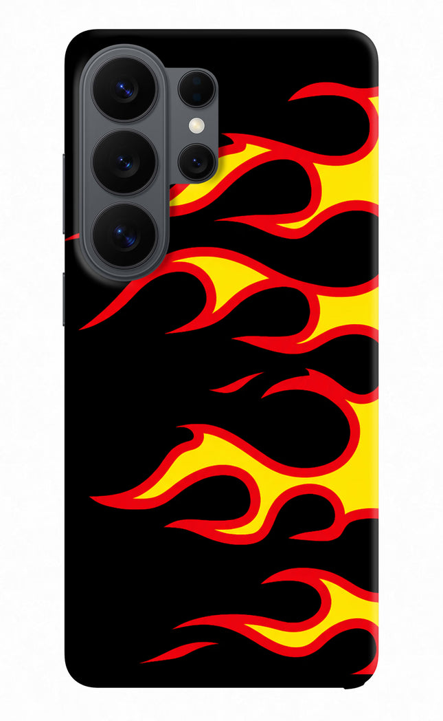 Side Sweep Flames Samsung S26 Ultra Hard Case Back Cover by Casekaro
