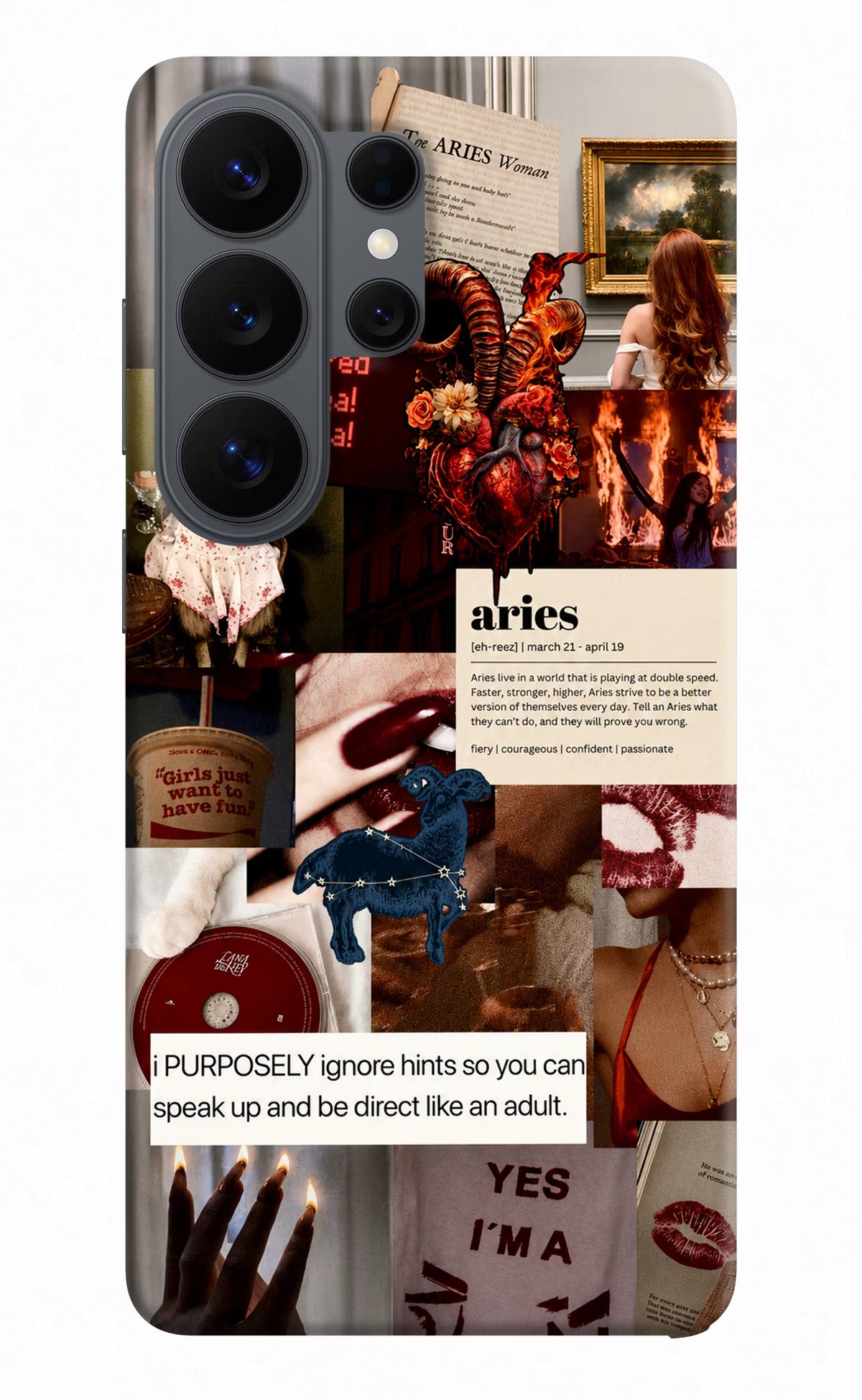Zodiac Aries Samsung S26 Ultra Back Cover