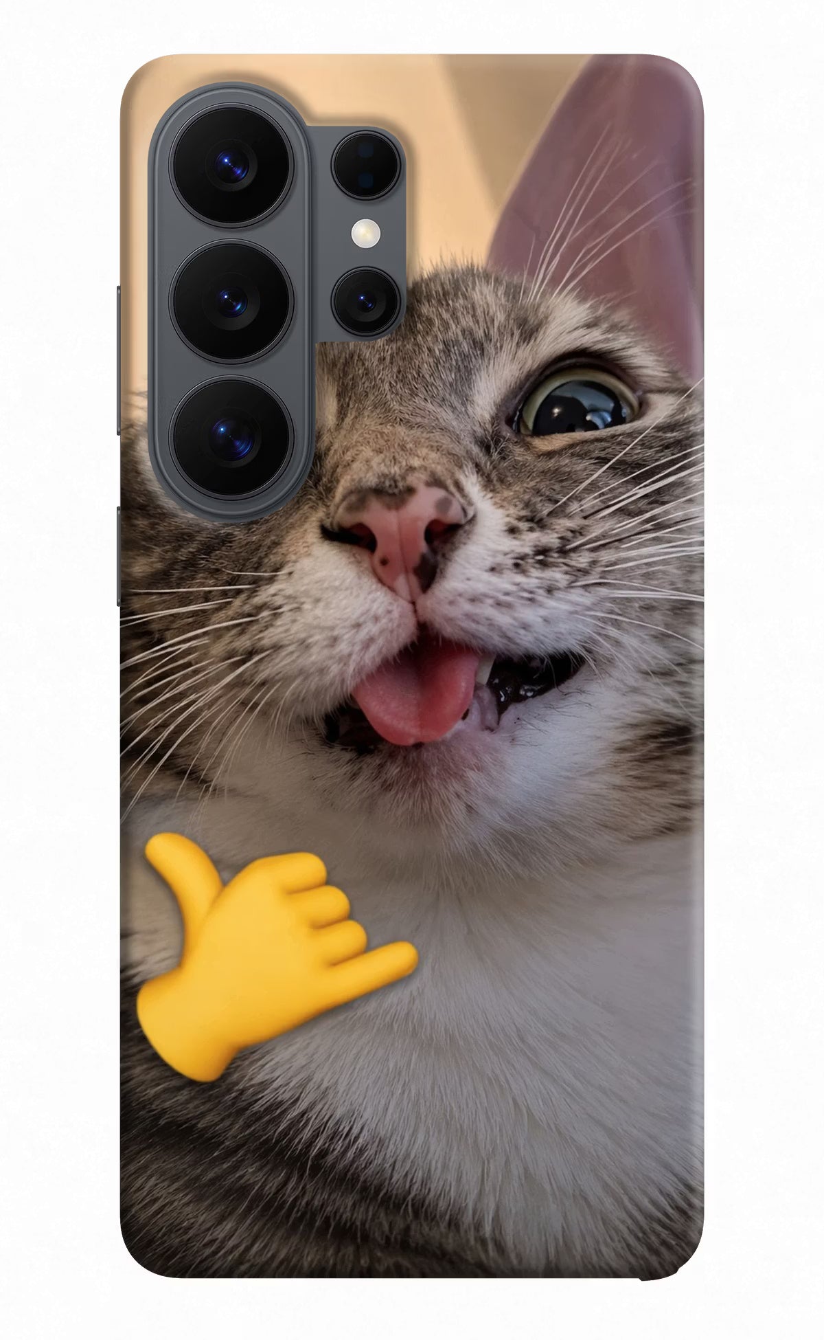 Silly Cat Call Samsung S26 Ultra Hard Case Back Cover by Casekaro