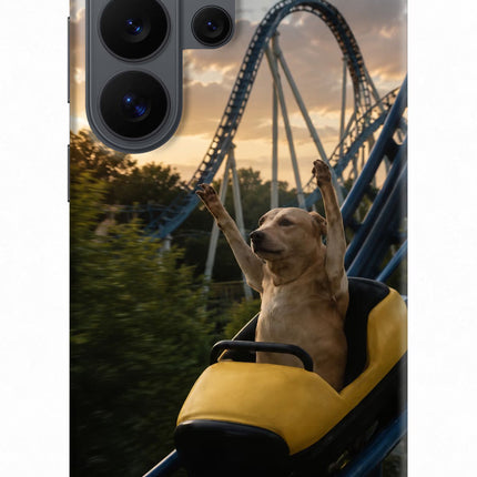 Rollercoaster Dog Samsung S26 Ultra Hard Case Back Cover by Casekaro