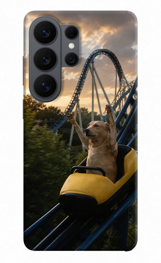 Rollercoaster Dog Samsung S26 Ultra Hard Case Back Cover by Casekaro