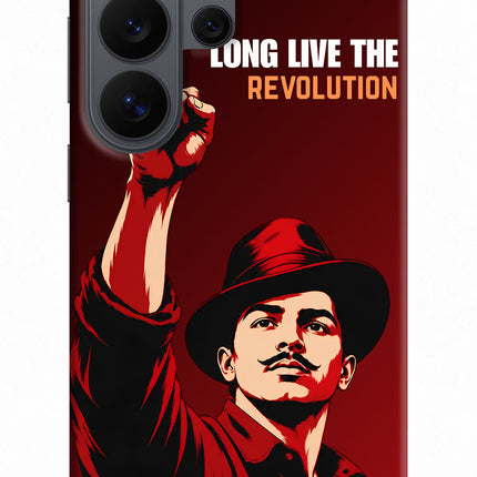 Bhagat Singh Revolution Samsung S26 Ultra Back Cover