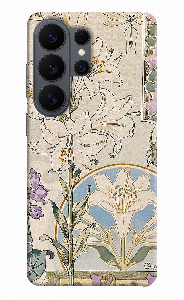 White Lily Samsung S26 Ultra Hard Case Back Cover by Casekaro