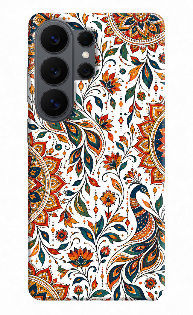 White Mayura Samsung S26 Ultra Hard Case Back Cover by Casekaro