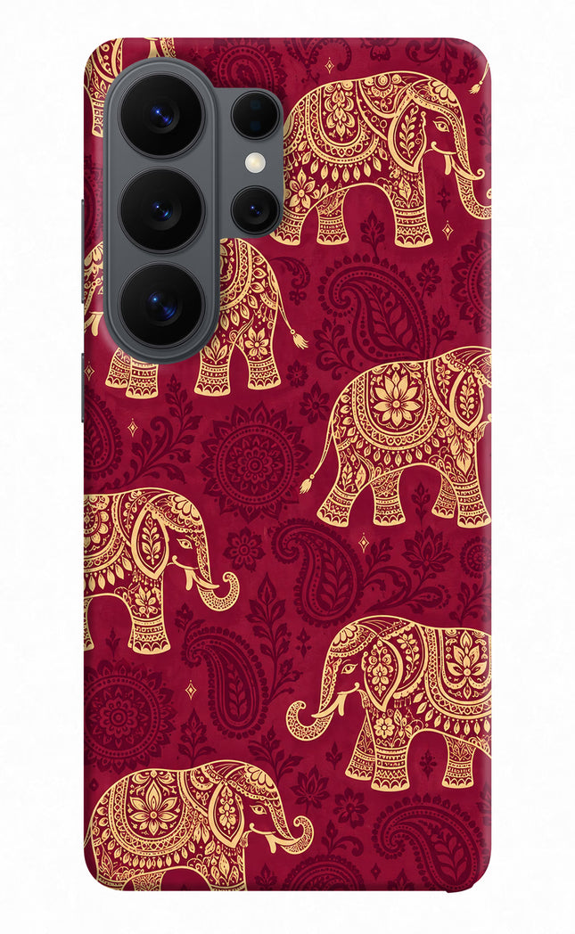 Maroon Elephant Samsung S26 Ultra Hard Case Back Cover by Casekaro