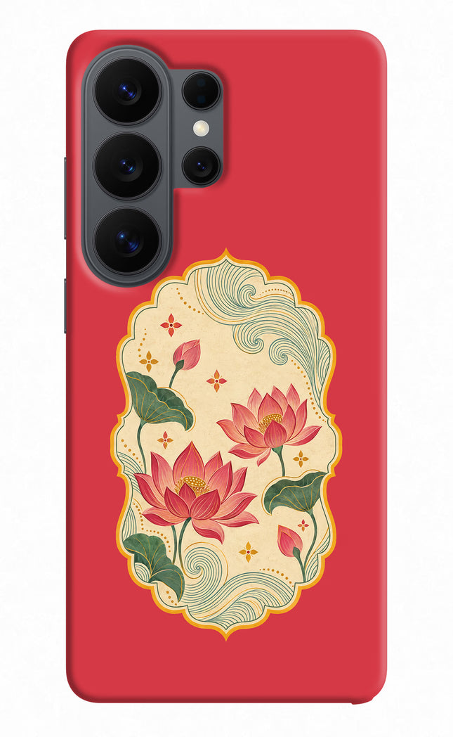 Pink Lotus Samsung S26 Ultra Hard Case Back Cover by Casekaro