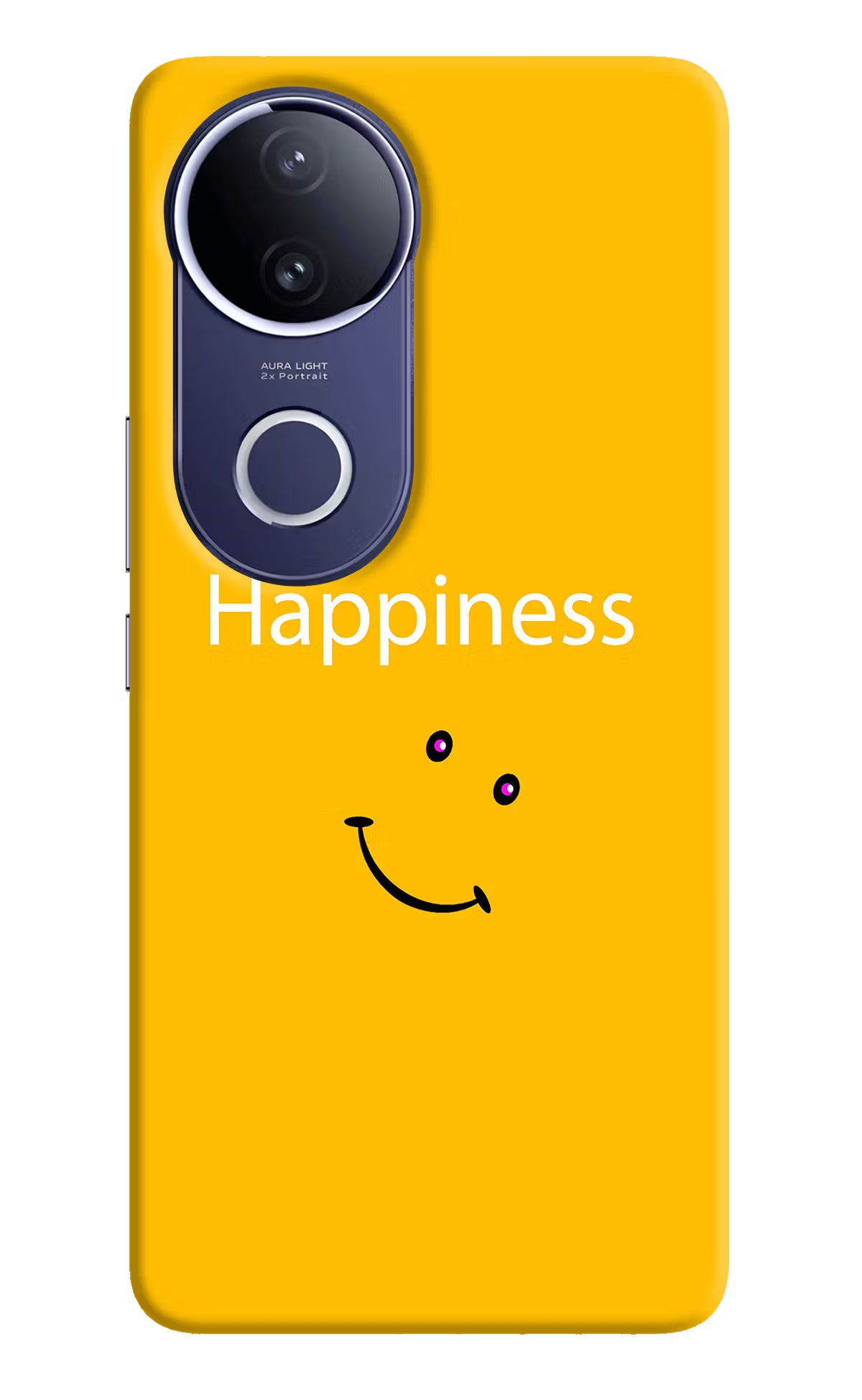 Happiness With Smiley Vivo V50e 5G Hard Case Back Cover by Casekaro
