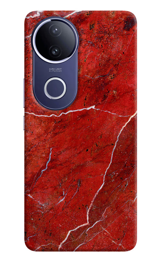 Red Marble Design Vivo V50e 5G Hard Case Back Cover by Casekaro