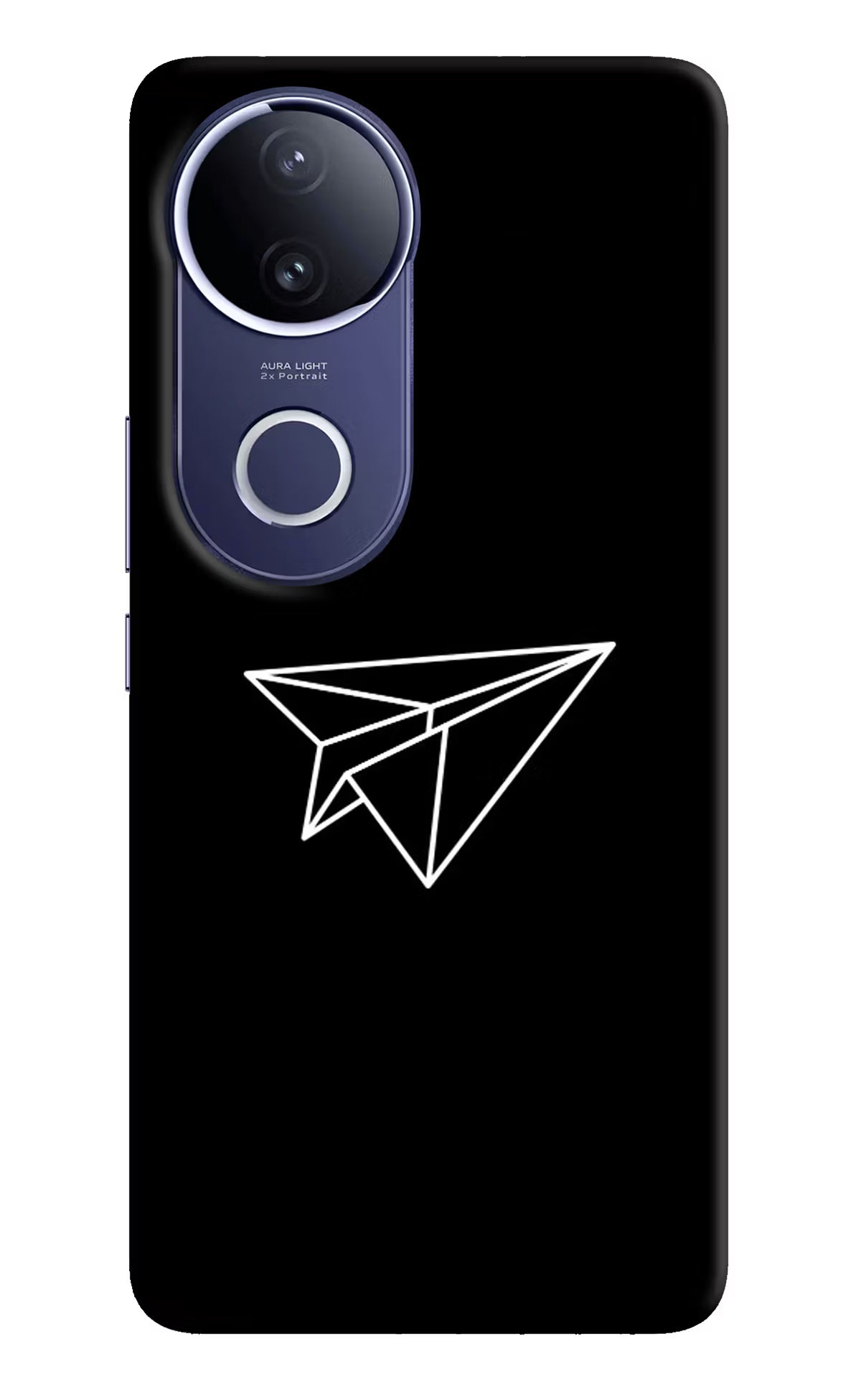Paper Plane White Vivo V50e 5G Hard Case Back Cover by Casekaro