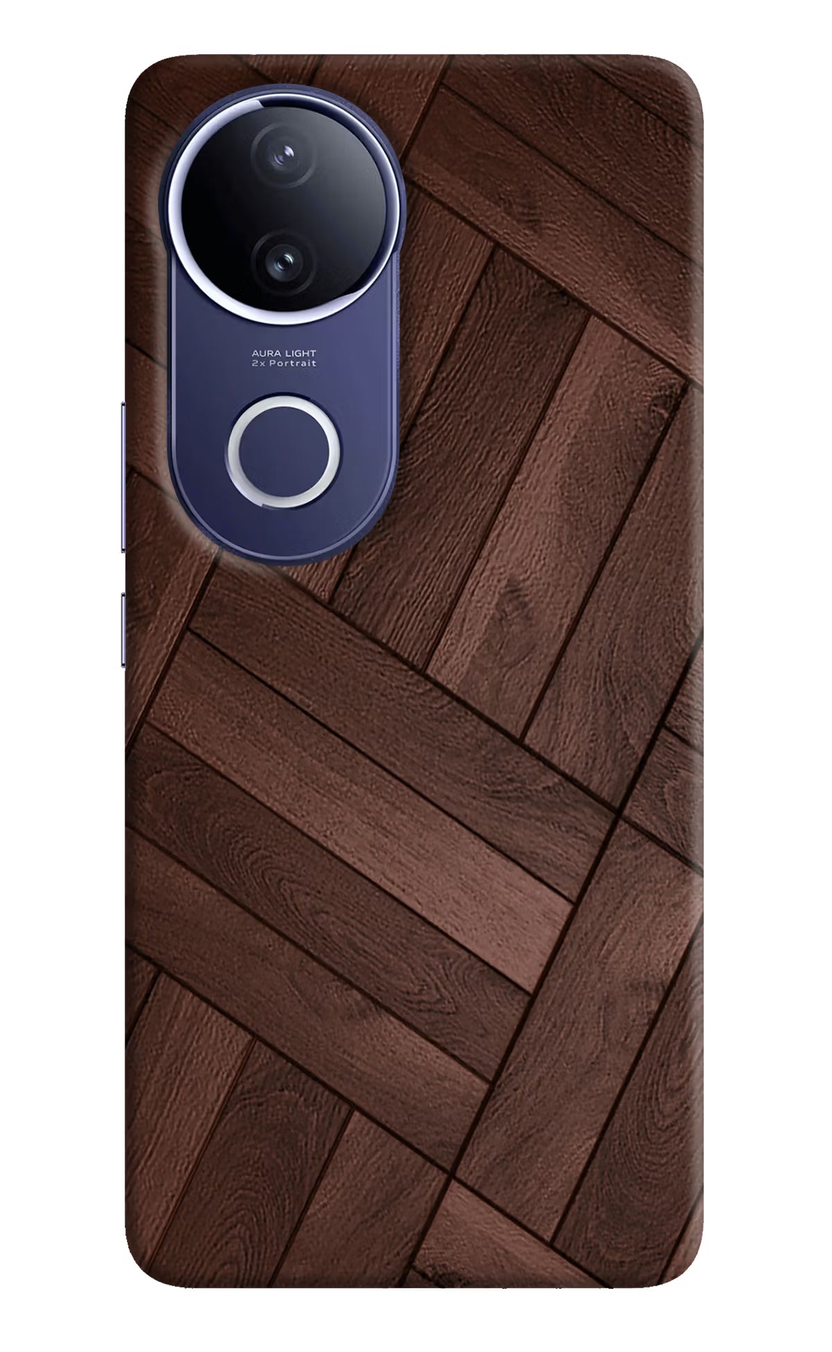 Wooden Texture Design Vivo V50e 5G Hard Case Back Cover by Casekaro
