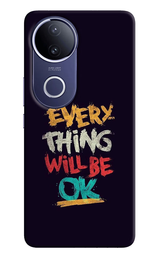 Everything Will Be Ok Vivo V50e 5G Hard Case Back Cover by Casekaro