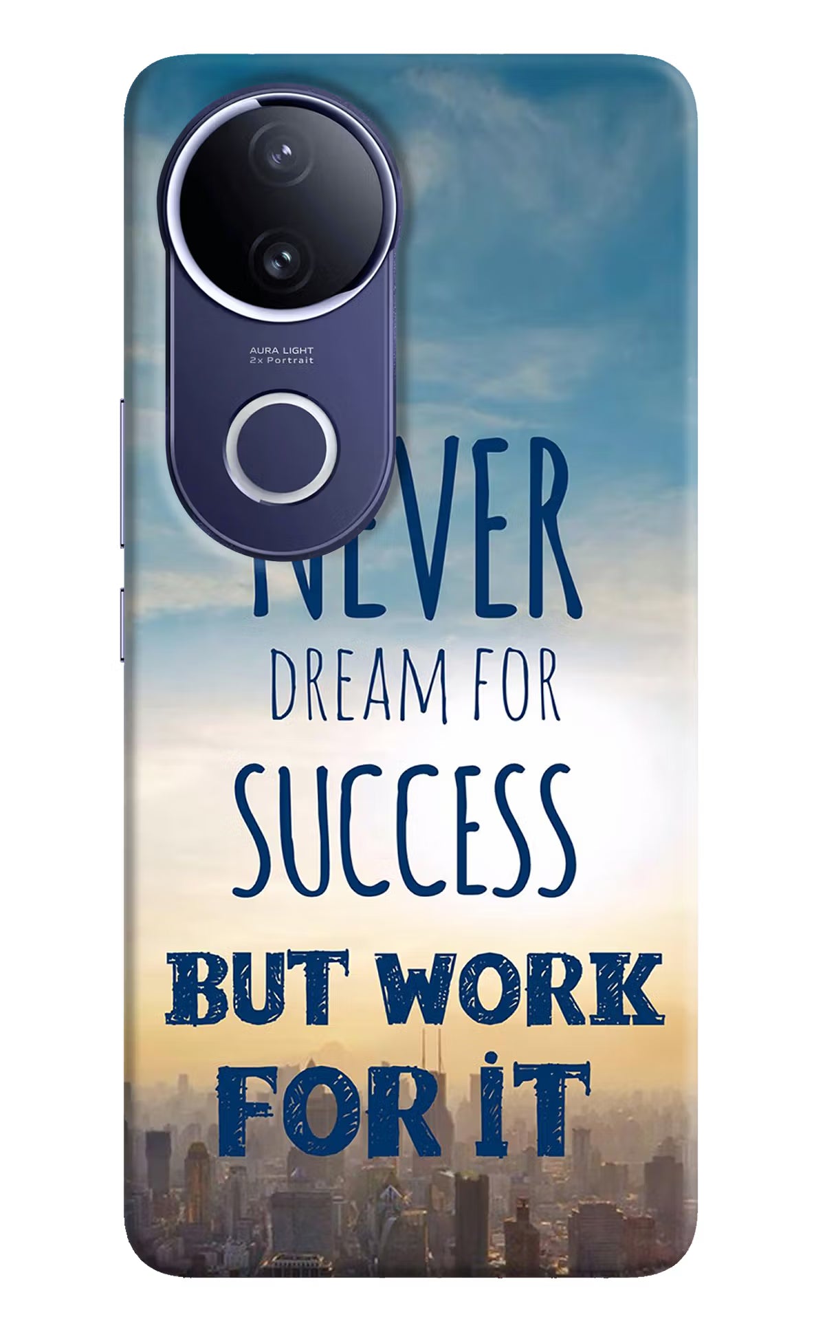 Never Dream For Success But Work For It Vivo V50e 5G Hard Case Back Cover by Casekaro