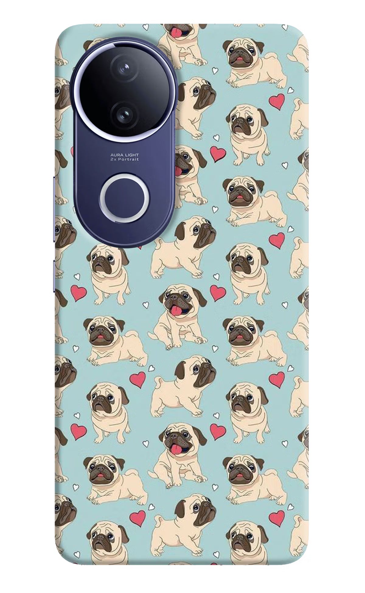 Pug Dog Vivo V50e 5G Hard Case Back Cover by Casekaro