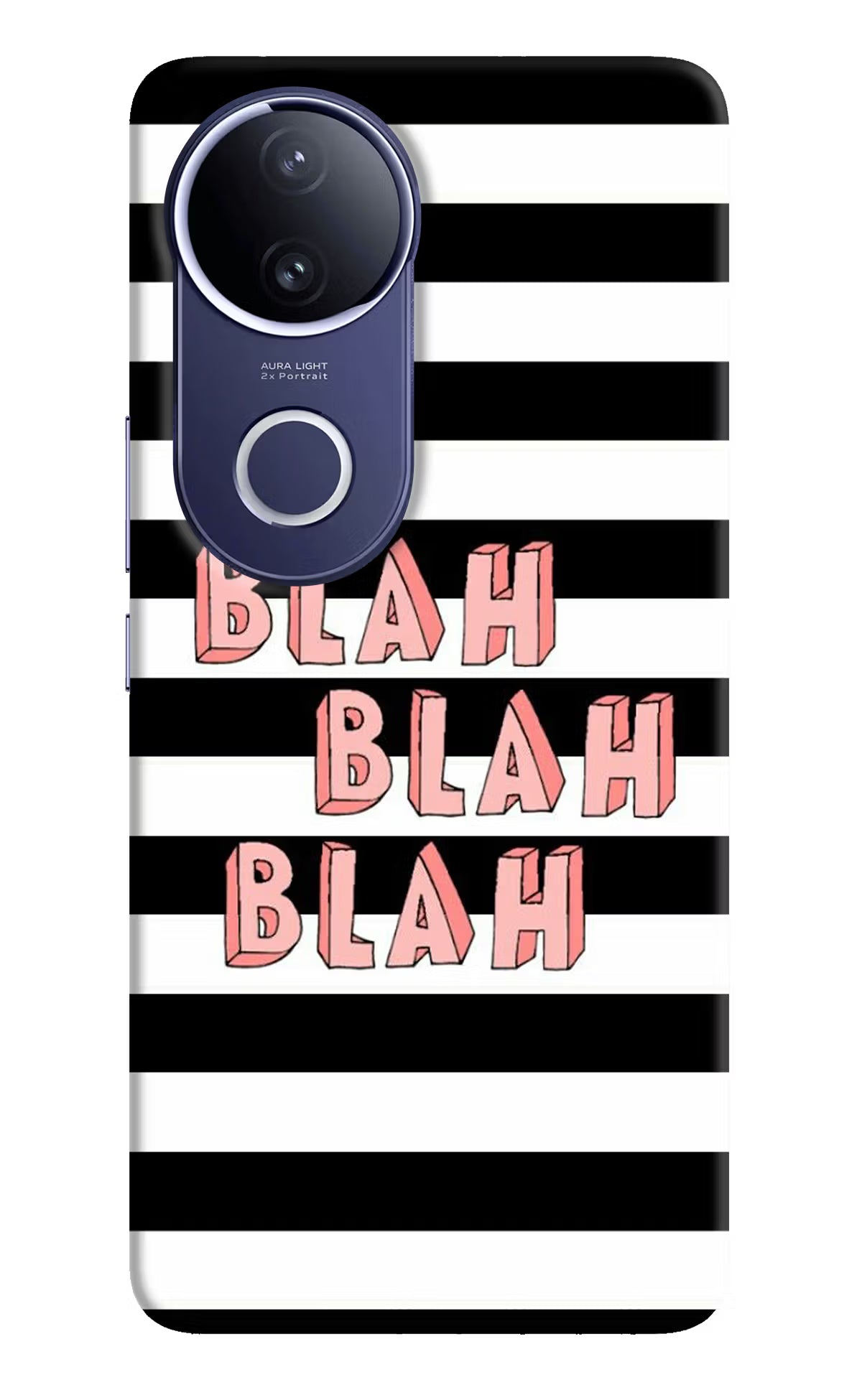 Blah Blah Blah Vivo V50e 5G Hard Case Back Cover by Casekaro