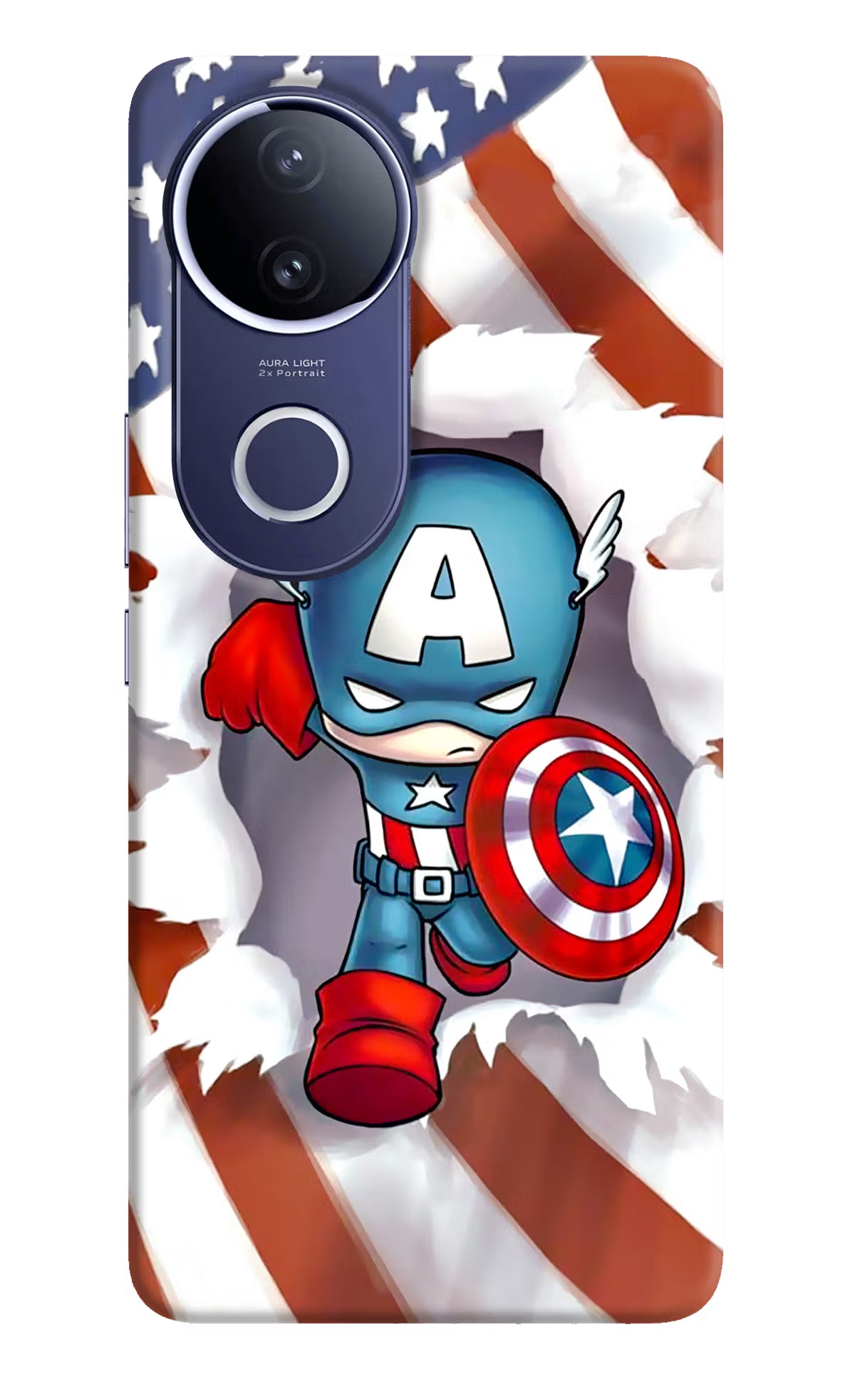 Captain America Vivo V50e 5G Hard Case Back Cover by Casekaro