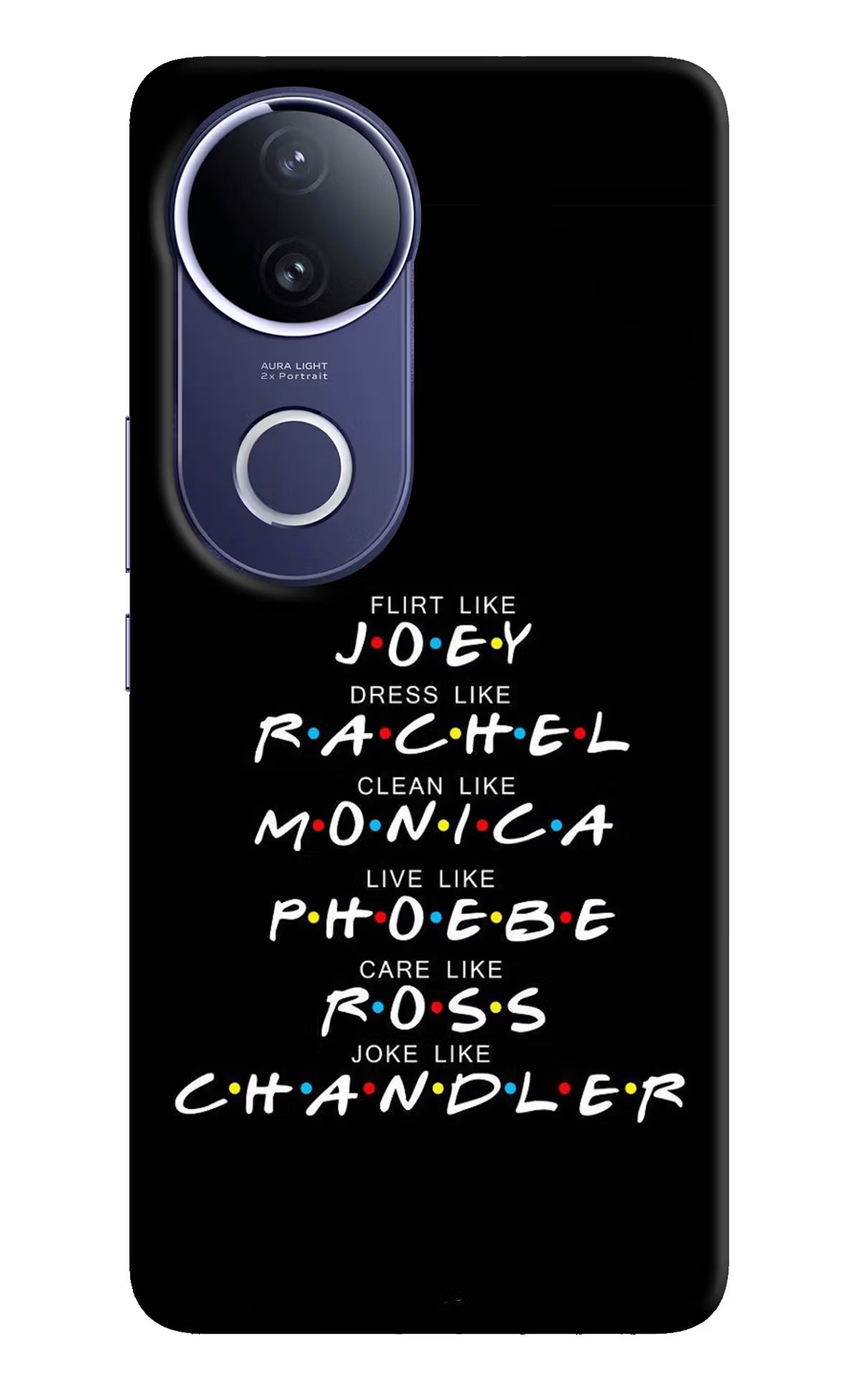 FRIENDS Character Vivo V50e 5G Hard Case Back Cover by Casekaro