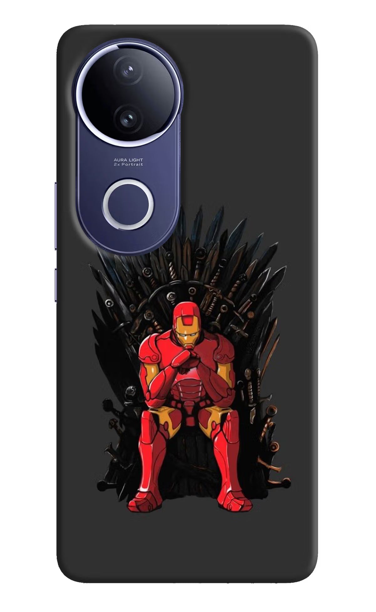 Ironman Throne Vivo V50e 5G Hard Case Back Cover by Casekaro
