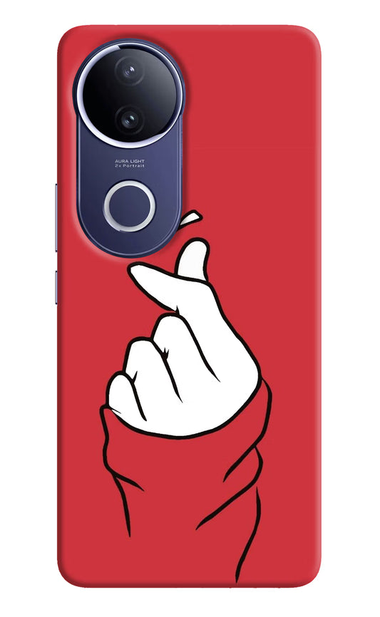 Korean Love Sign Vivo V50e 5G Hard Case Back Cover by Casekaro