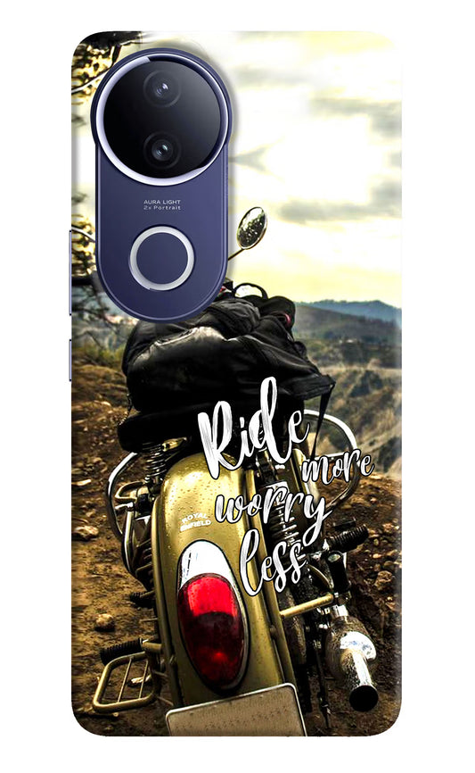 Ride More Worry Less Vivo V50e 5G Hard Case Back Cover by Casekaro