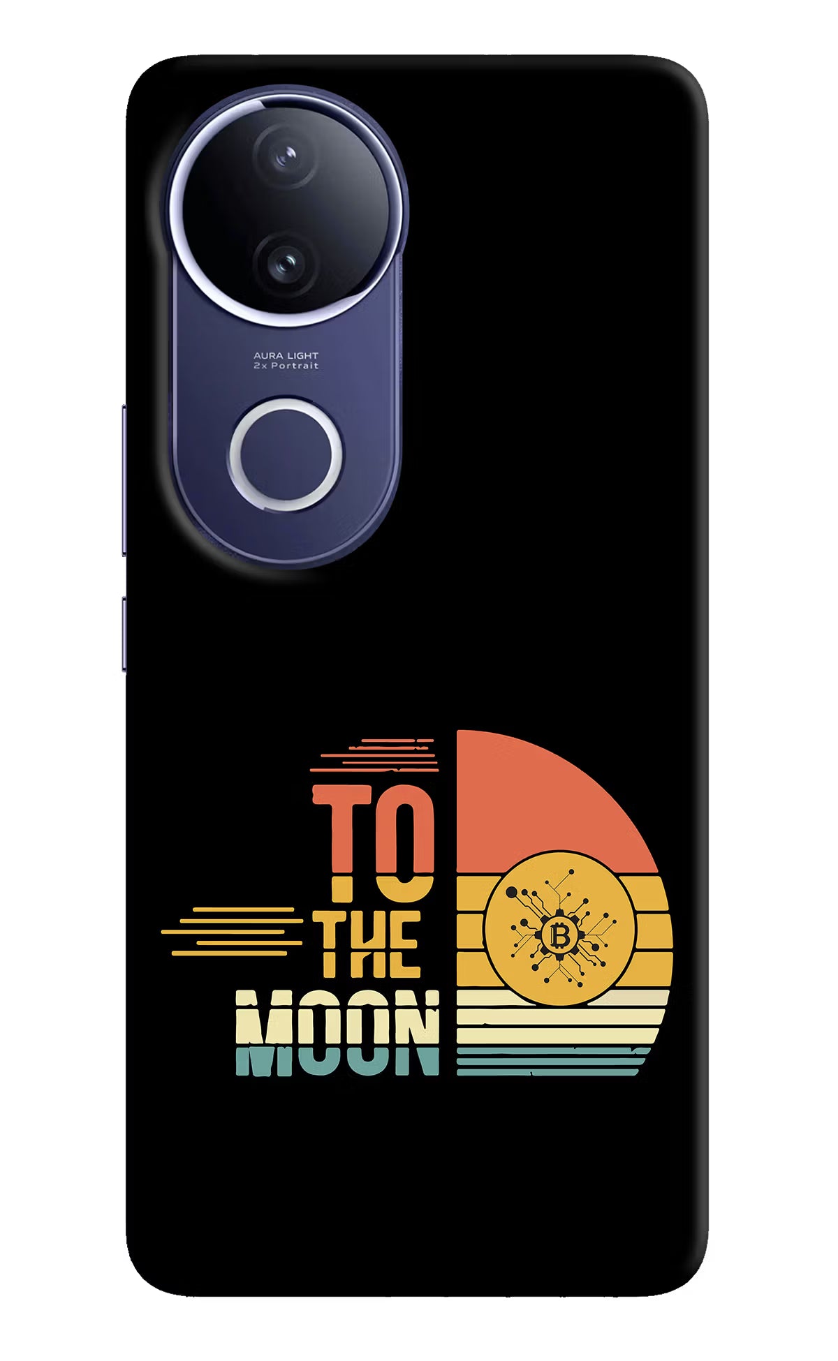 To the Moon Vivo V50e 5G Hard Case Back Cover by Casekaro