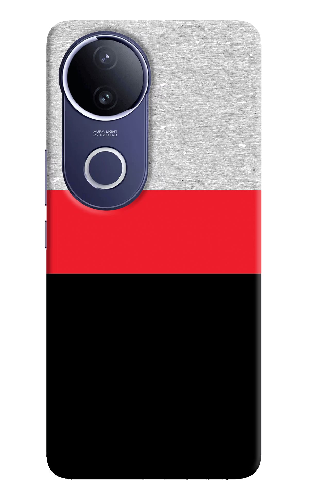 Tri Color Pattern Vivo V50e 5G Hard Case Back Cover by Casekaro