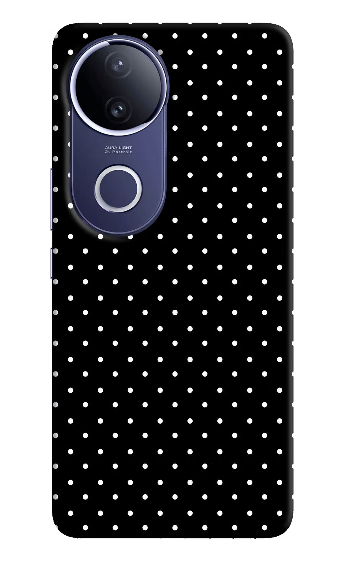 White Dots Vivo V50e 5G Hard Case Back Cover by Casekaro