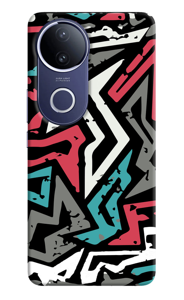 Geometric Graffiti Vivo V50e 5G Hard Case Back Cover by Casekaro