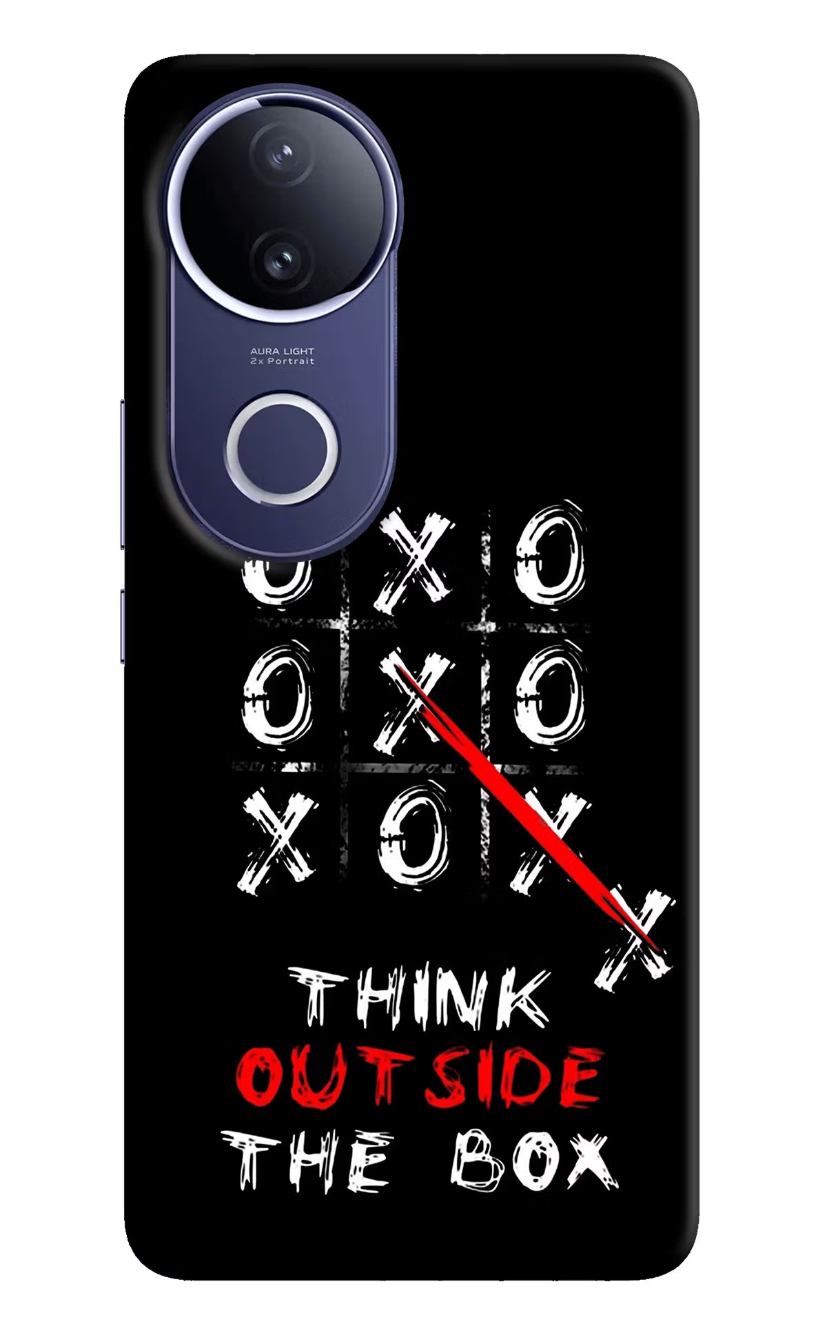 Think out of the BOX Vivo V50e 5G Hard Case Back Cover by Casekaro