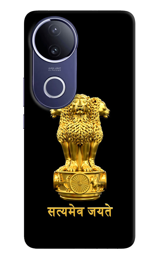 Satyamev Jayate Golden Vivo V50e 5G Hard Case Back Cover by Casekaro