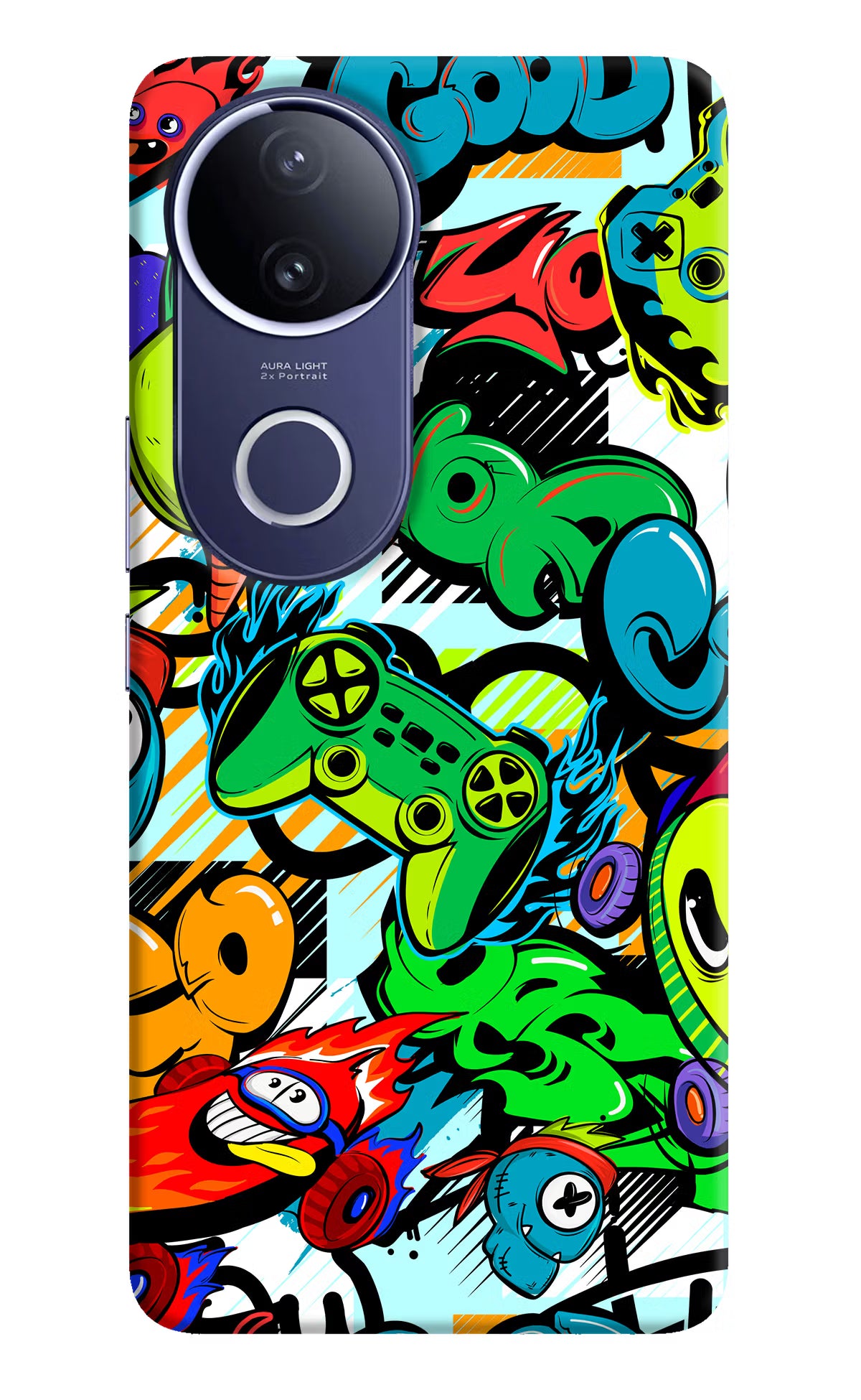 Game Doodle Vivo V50e 5G Hard Case Back Cover by Casekaro