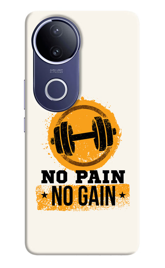 No Pain No Gain Vivo V50e 5G Hard Case Back Cover by Casekaro