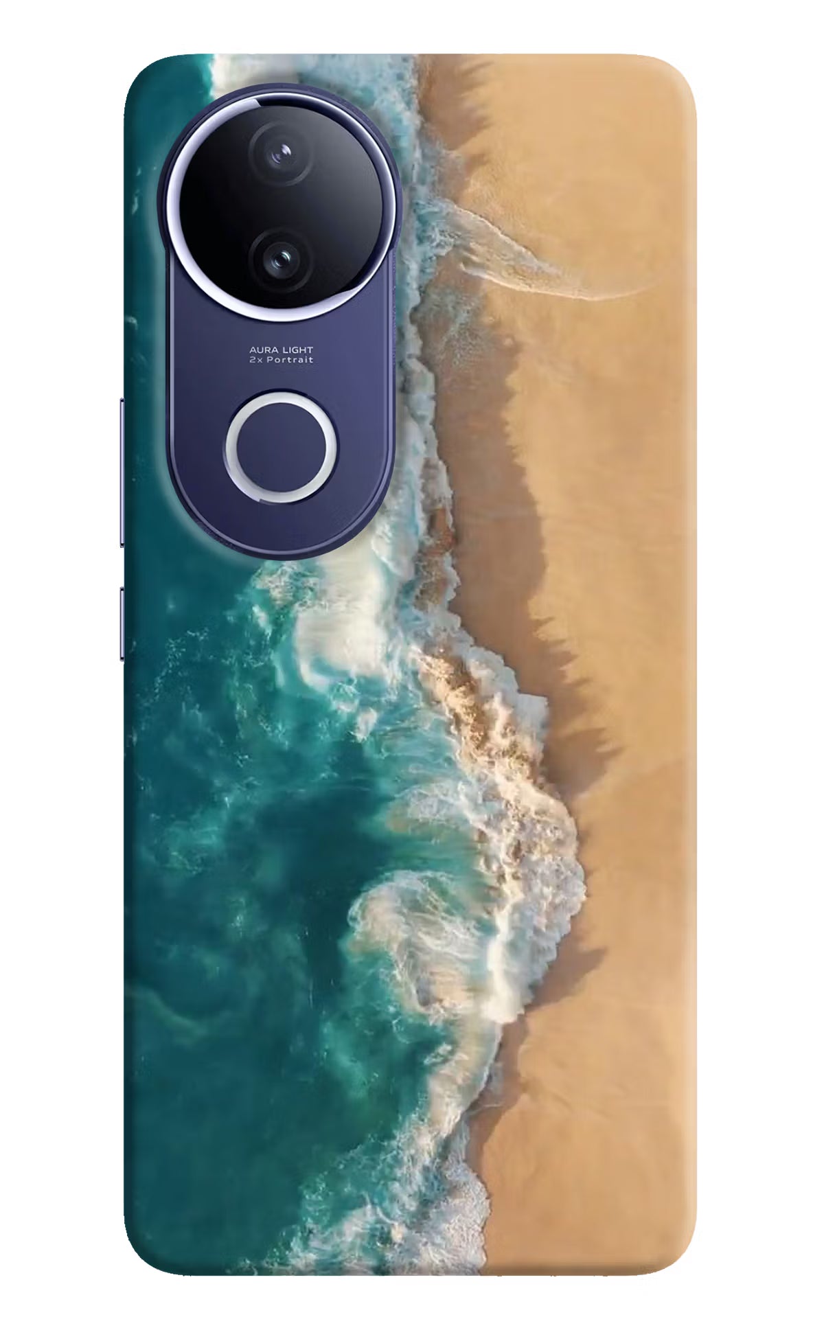 Ocean Beach Vivo V50e 5G Hard Case Back Cover by Casekaro