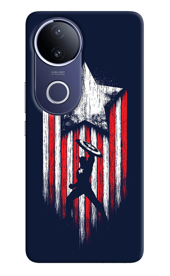Captain America Marvel Art Vivo V50e 5G Hard Case Back Cover by Casekaro
