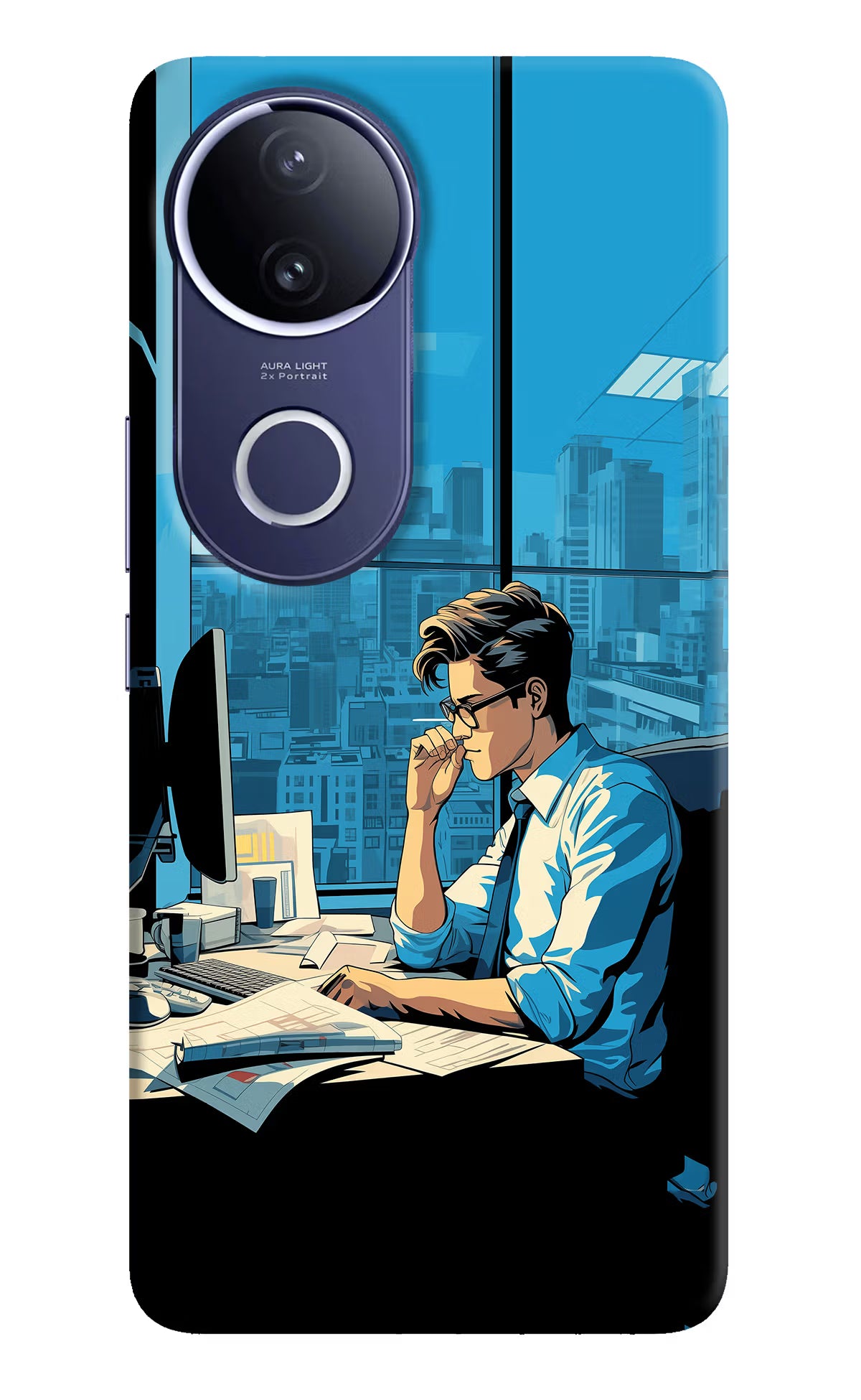 Focused Hustler (AI Generated) Vivo V50e 5G Hard Case Back Cover by Casekaro