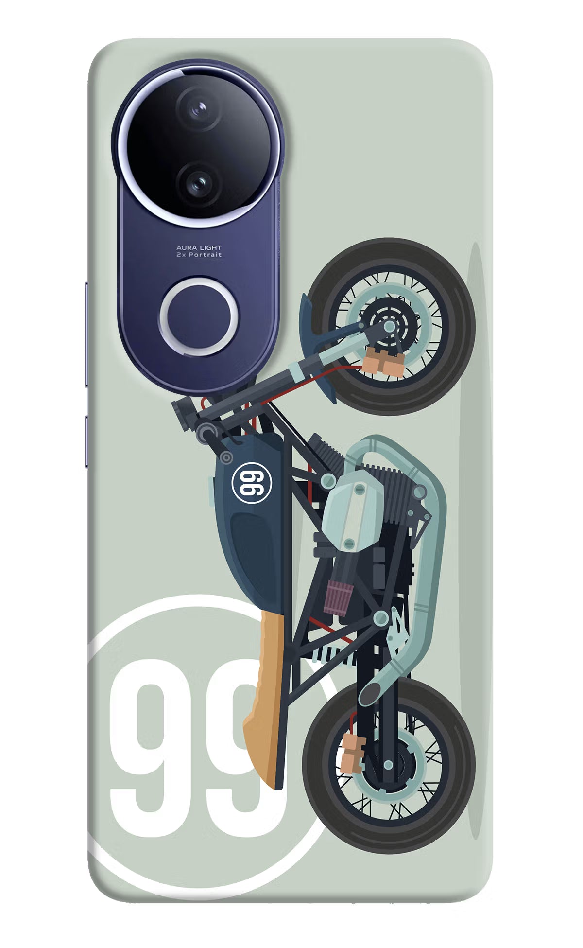 Classic Cafe Racer 99 Vivo V50e 5G Hard Case Back Cover by Casekaro