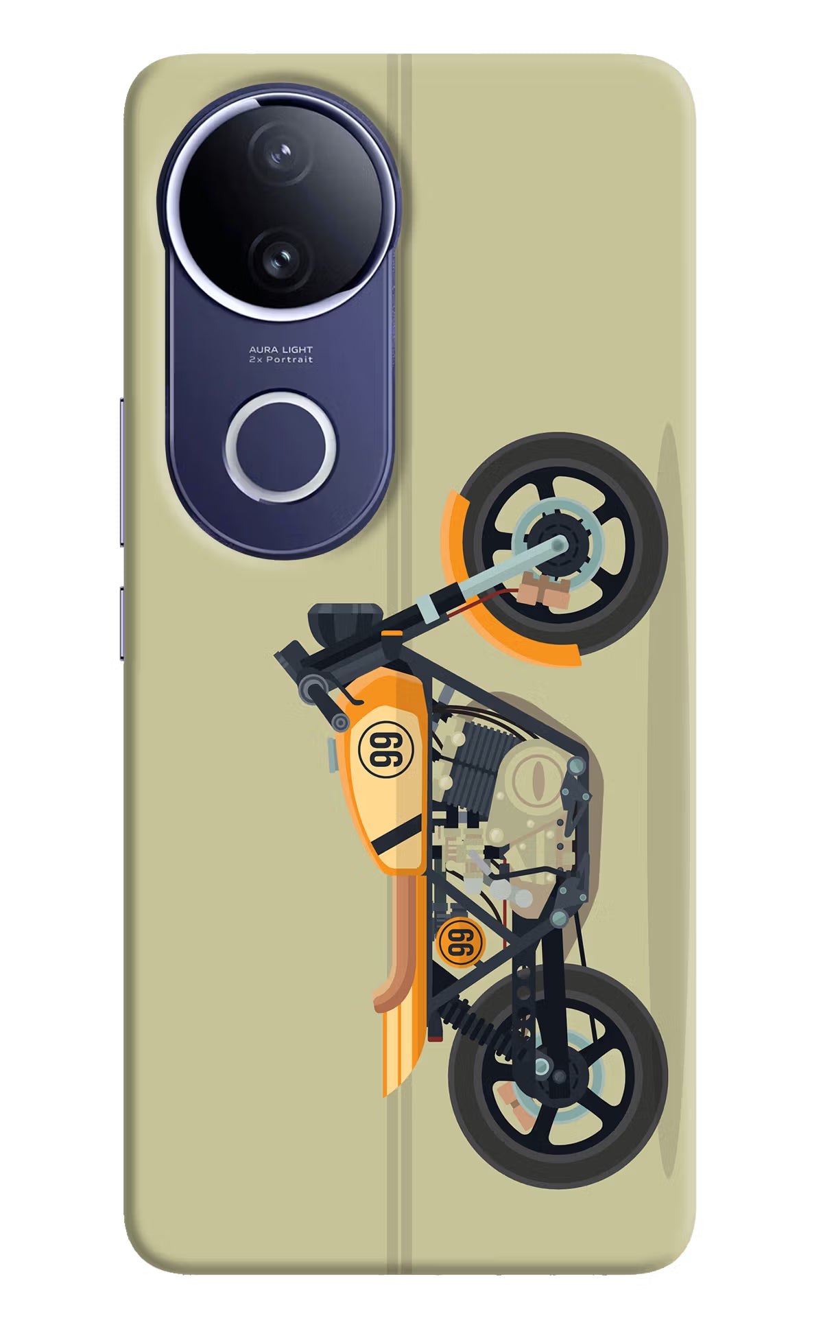 Vertical Speedster Vivo V50e 5G Hard Case Back Cover by Casekaro
