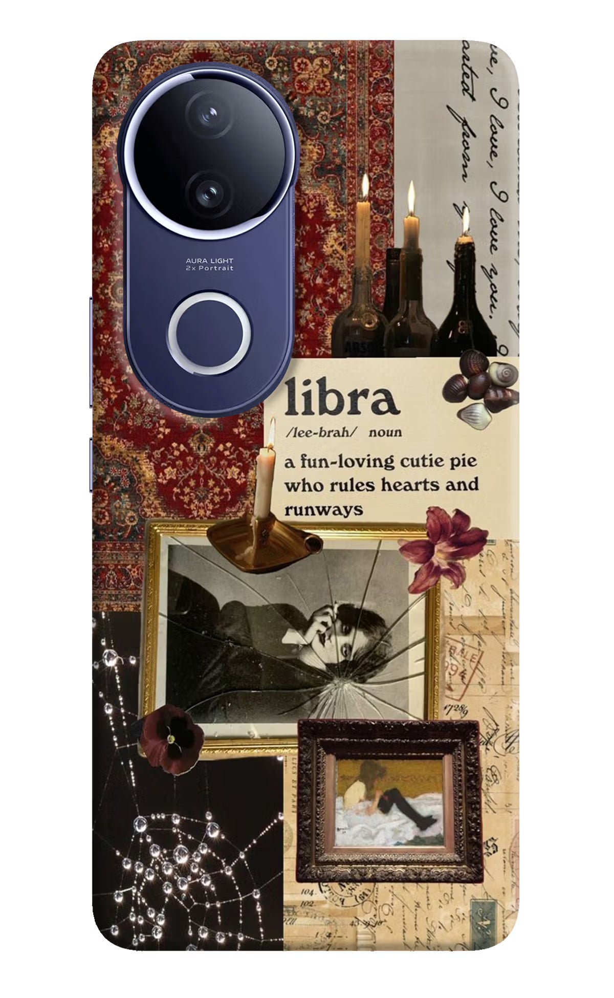 Libra Zodiac Vivo V50e 5G Hard Case Back Cover by Casekaro
