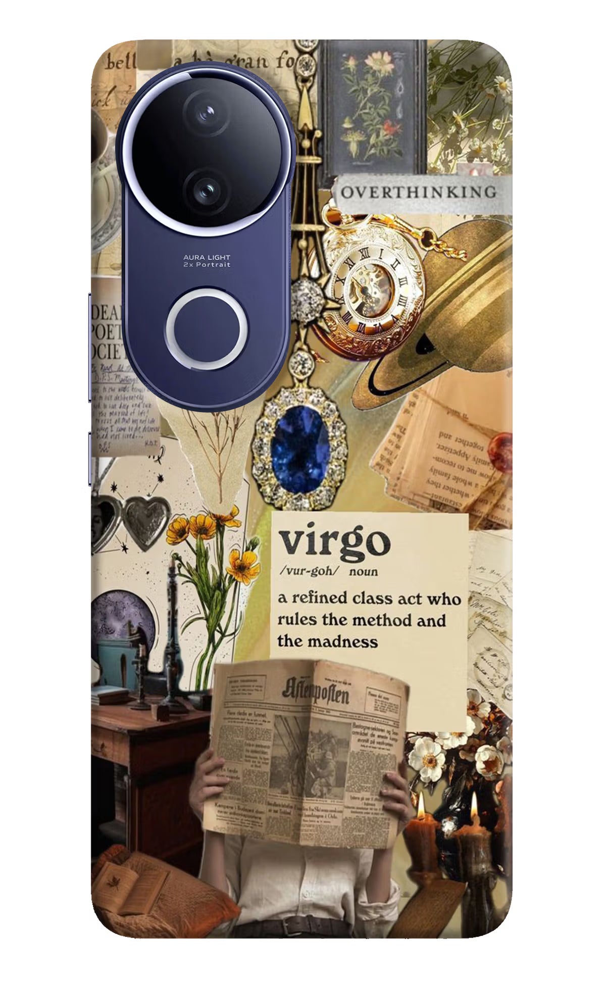 Virgo Zodiac Vivo V50e 5G Hard Case Back Cover by Casekaro