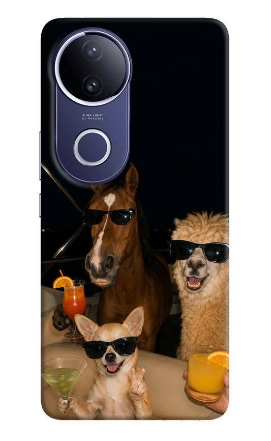 Party Squad Vivo V50e 5G Hard Case Back Cover by Casekaro
