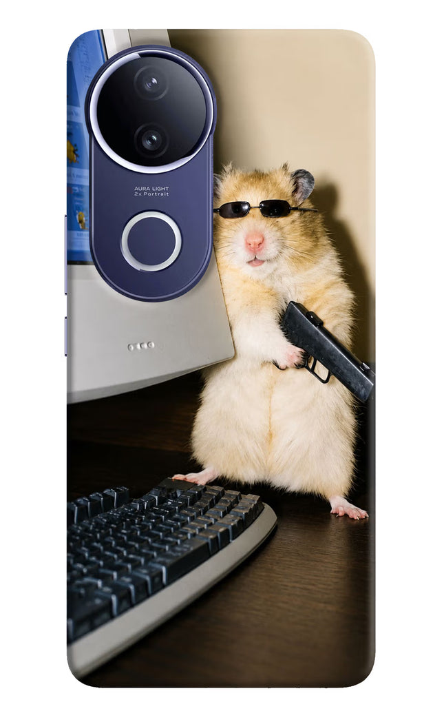 Hacker Hamster Vivo V50e 5G Hard Case Back Cover by Casekaro
