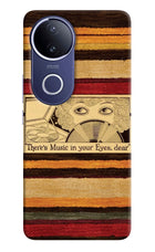 Vinyl Stripes Vivo V50e 5G Hard Case Back Cover by Casekaro