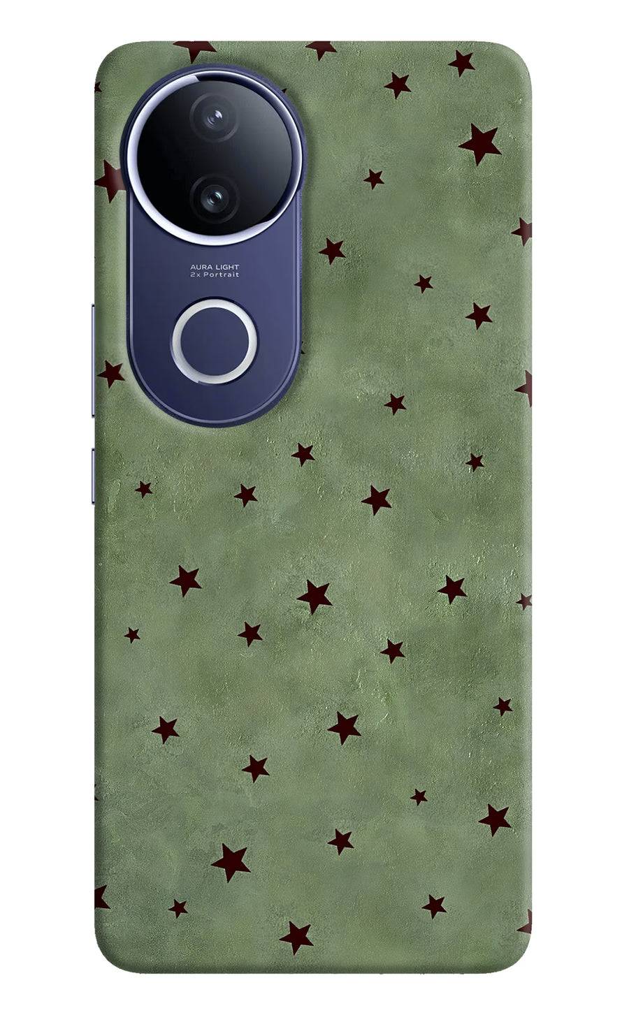 Green Stars Vivo V50e 5G Back Cover, Hard case