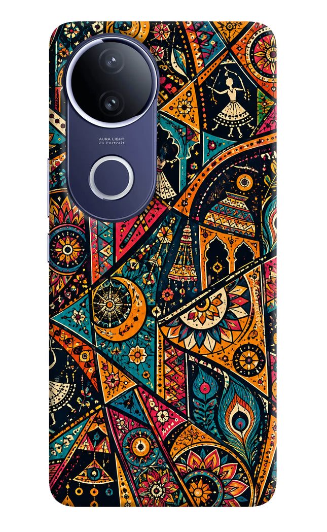 Folk Print Vivo V50e 5G Hard Case Back Cover by Casekaro